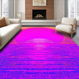 Ultra Soft Area Rug, Non Slip, Stain Resistant, Washable Area Rugs for Living Room, Bedroom, Dynamic Holographic Space Composition(Pink)