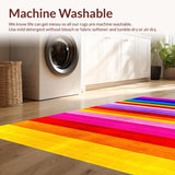 Ultra Soft Area Rug, Non Slip, Stain Resistant, Washable Area Rugs for Living Room, Bedroom, Vibrant Gradient Coastal Style(Purple)