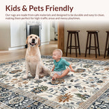 Eclectic Floral Medallion Design(Ivory)