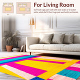 Vibrant Playful Patchwork Design(Pink)