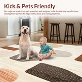 Ultra Soft Area Rug, Non Slip, Stain Resistant, Washable Area Rugs for Living Room, Bedroom, Palomino Beige Spotted Area Modern Abstract Home(Beige)