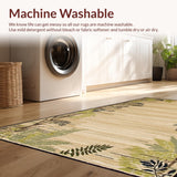 Ultra Soft Area Rug, Non Slip, Stain Resistant, Washable Area Rugs for Living Room, Bedroom, Rustic Safari Animal Imagery(Beige)