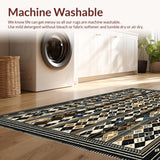 Trendy Black and White Medallion(Beige)