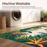 Ultra Soft Area Rug, Non Slip, Stain Resistant, Washable Area Rugs for Living Room, Bedroom, Elegant Earthy Geometric Elements(Beige)