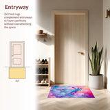 Dreamy Plush Colorful Oasis(Purple)