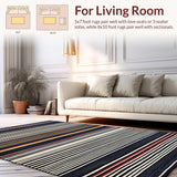 Luxurious High Contrast Stripe Style(Black)