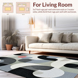 Artistic Modern Swirl Motif(Gray)