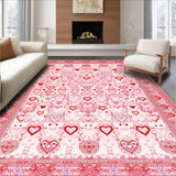 Ultra Soft Area Rug, Non Slip, Stain Resistant, Washable Area Rugs for Living Room, Bedroom, Vibrant Romantic Color Fusion(Pink)
