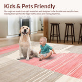 Ultra Soft Area Rug, Non Slip, Stain Resistant, Washable Area Rugs for Living Room, Bedroom, Elegant Fluid Artistic Expression(Beige)