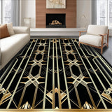 Dramatic Seamless Art Deco Influence(Black)