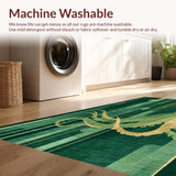 Ultra Soft Area Rug, Non Slip, Stain Resistant, Washable Area Rugs for Living Room, Bedroom, Octopus Art Deco Rug(Green)