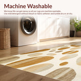 Beige Faux Fur with Antelope Inspired Abstract(Beige)