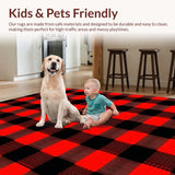 Rustic Red and Black Checkered Aesthetic(Red)