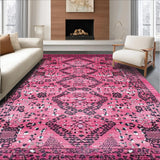 Ultra Soft Area Rug, Non Slip, Stain Resistant, Washable Area Rugs for Living Room, Bedroom, Feminine Soft Animal Motif(Pink)