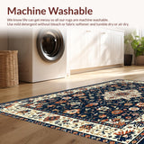 Elegant Floral Medallion Aesthetic(Blue)