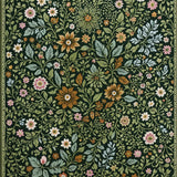Ultra Soft Area Rug, Non Slip, Stain Resistant, Washable Area Rugs for Living Room, Bedroom, Maximalist Green Boho Living Room Non Slip Rug(Green)