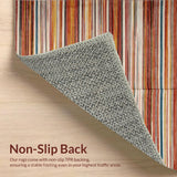 Ultra Soft Area Rug, Non Slip, Stain Resistant, Washable Area Rugs for Living Room, Bedroom, Lively Warm Toned Weave(Red)