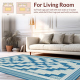 Bold Diamond Design in Cool Tones(Blue)