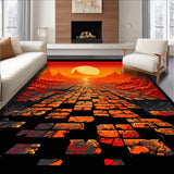 Energetic Tiled Lava Artistry(Red)