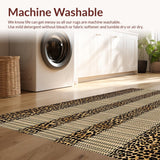 Ultra Soft Area Rug, Non Slip, Stain Resistant, Washable Area Rugs for Living Room, Bedroom, Sleek Contemporary Animal Motif(Beige)