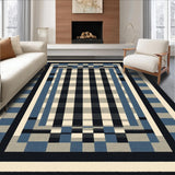 Elegant Modernist Black and White(Blue)