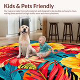 Bold Multicolored Geometric Design(Red)