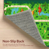 Playful T Rex and Triceratops Theme(Green)