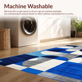 Sophisticated Gray and Blue Mosaic(Blue)