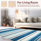 Contemporary Lattice Blue Hues(Blue)