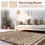 Luxe Abstract Jute Design(Beige)