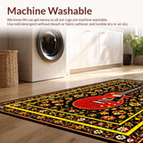 Artistic Yellow and Brown Trellis Motif(Black)