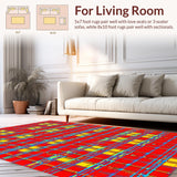 Joyful Colorful Geometric Interplay(Red)