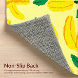 Ultra Soft Area Rug, Non Slip, Stain Resistant, Washable Area Rugs for Living Room, Bedroom, Lively Yellow Green Color Fusion(Yellow)