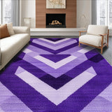 Ultra Soft Area Rug, Non Slip, Stain Resistant, Washable Area Rugs for Living Room, Bedroom, Chic Solid Purple Shag Style(Purple)