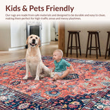 Luxurious Low Pile Geometric Style(Red)