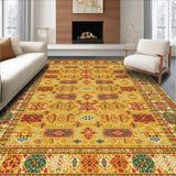 Ultra Soft Area Rug, Non Slip, Stain Resistant, Washable Area Rugs for Living Room, Bedroom, Rustic Mustard Accent Mat(Gold)