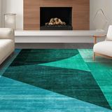 Ultra Soft Area Rug, Non Slip, Stain Resistant, Washable Area Rugs for Living Room, Bedroom, Fresh Understated Coastal Charm(Blue)