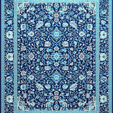 Ultra Soft Area Rug, Non Slip, Stain Resistant, Washable Area Rugs for Living Room, Bedroom, Rustic Natural Blue Patterned Decor(Blue)