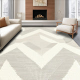 Ultra Soft Area Rug, Non Slip, Stain Resistant, Washable Area Rugs for Living Room, Bedroom, Delightful Cozy Round Plush Vibe(Beige)