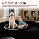 Chic Solid Black Contemporary(Black)