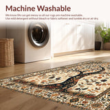 Ultra Soft Area Rug, Non Slip, Stain Resistant, Washable Area Rugs for Living Room, Bedroom, Serene Naturalistic Visual Appeal(Beige)