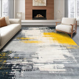 Artistic Grey Yellow Abstract Fusion(Gray)