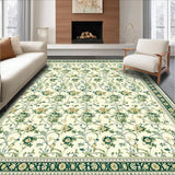 Graceful Green Accent Design(Beige)