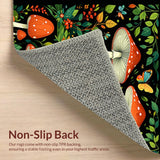 Whimsical Moth and Mushroom Art(Red)