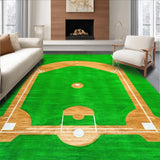 Vibrant Whimsical Baseball Diamond Decor(Green)
