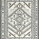 Ultra Soft Area Rug, Non Slip, Stain Resistant, Washable Area Rugs for Living Room, Bedroom, Chic Textured Diamond Arrangement(White)