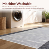 Ultra Soft Area Rug, Non Slip, Stain Resistant, Washable Area Rugs for Living Room, Bedroom, Vibrant Abstract Outdoor Visuals(Gray)