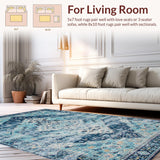 Rustic Blue Geometric Trellis(Blue)