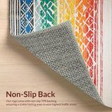 Charming Earthy Rainbow Motif(Red)