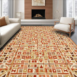 Ultra Soft Area Rug, Non Slip, Stain Resistant, Washable Area Rugs for Living Room, Bedroom, Boho Spiced Cedar Runner(Brown)